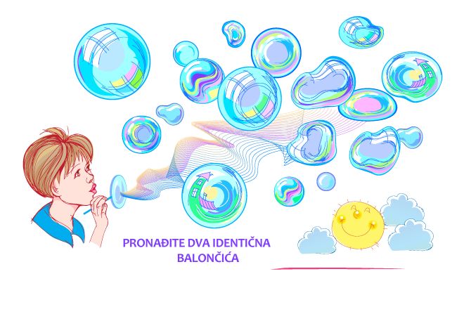 Mozgalica skrivalica balončići Mozgalica skrivalica balončići