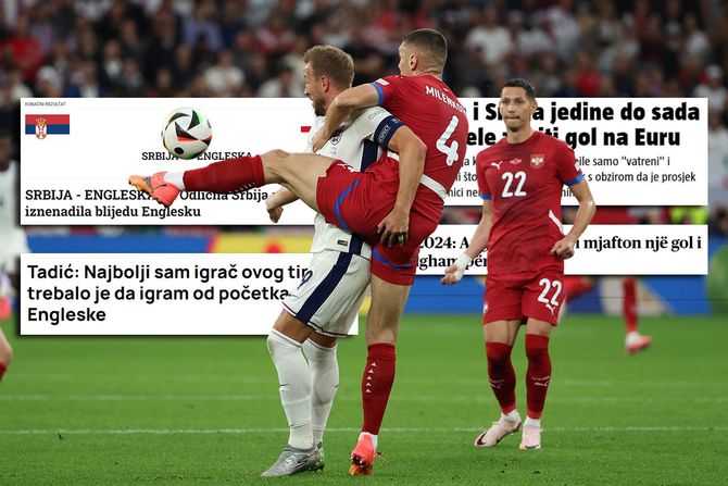 Srbija - Engleska, EURO 2024, mediji