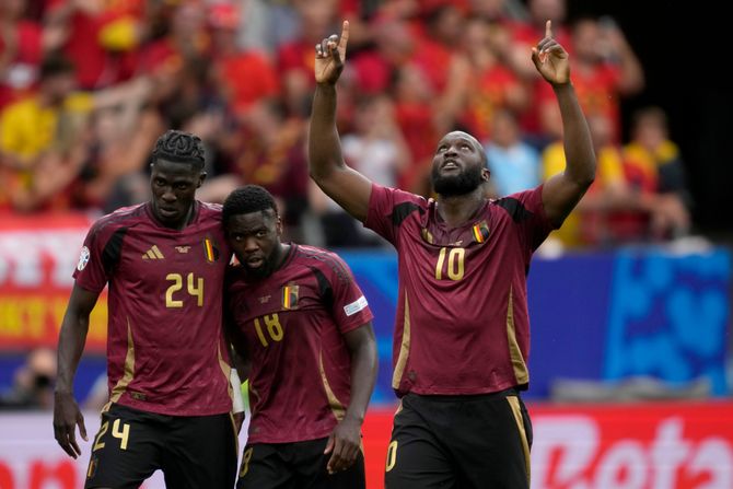 Romelu Lukaku Evropsko prvenstvo fudbal Belgija - Slovačka EURO 2024 Romelu Lukaku Evropsko prvenstvo fudbal Belgija - Slovačka EURO 2024
