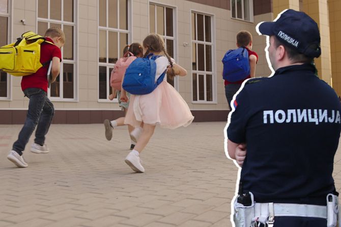 ucenici skola policija policajac školski