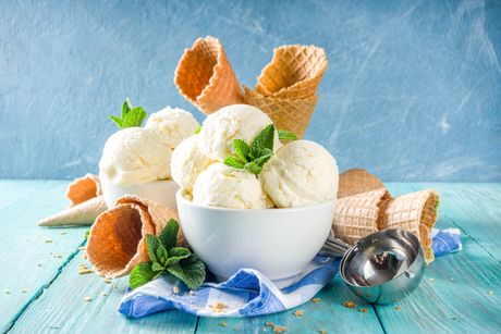 sladoled, vanila, kugle sladoleda, sladoled od vanile