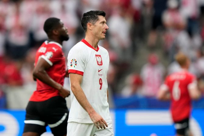 Robert Levandovski Evropsko prvenstvo fudbal Poljska - Austrija EURO 2024 Robert Levandovski Evropsko prvenstvo fudbal Poljska - Austrija EURO 2024