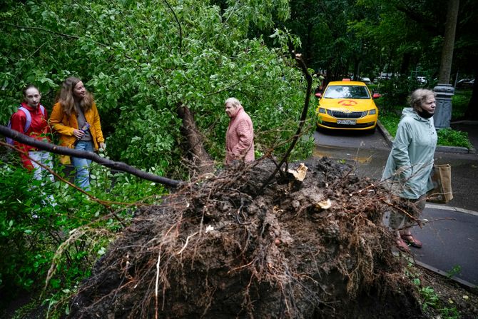 Moskva Rusija nevreme uragan