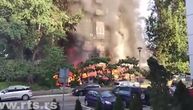Prvi snimci stravičnog požara na Novom Beogradu: Izgoreo čuveni kafić, vatra se proširila na stanove