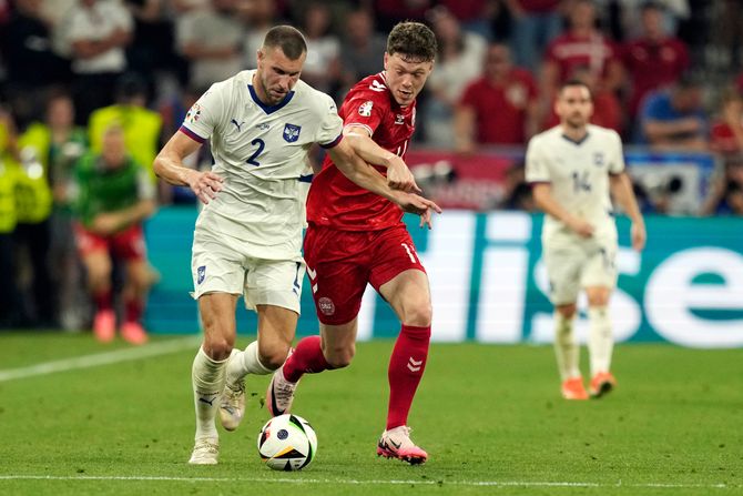 Fudbal Evropsko fudbalsko prvenstvo EURO 2024 Danska Srbija Fudbal Evropsko fudbalsko prvenstvo EURO 2024 Danska Srbija