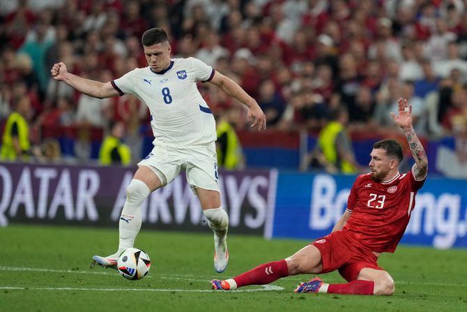 Fudbal Evropsko fudbalsko prvenstvo EURO 2024 Danska Srbija