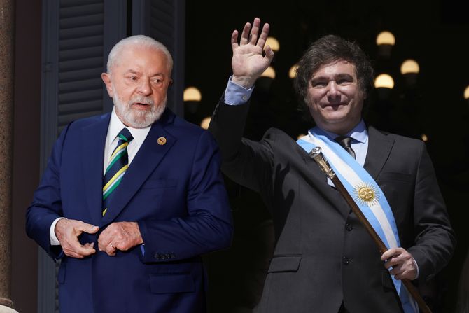 Predsednici Brazila i Argentine, Luiz Inacio Lula da Silva i Javier Milei