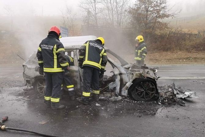 požar, Ćuprija, auto