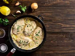 kremasta piletina, piletina, ručak