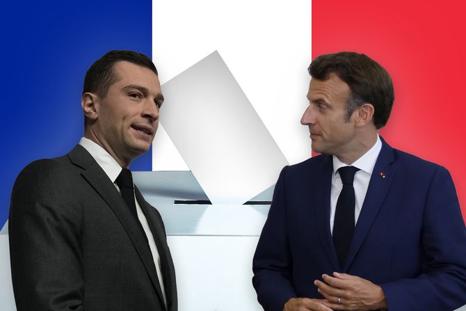 Emanuel Makron i Džordan Bardela, Emmanuel Macron i Jordan Bardella izbori Emanuel Makron i Džordan Bardela, Emmanuel Macron i Jordan Bardella izbori