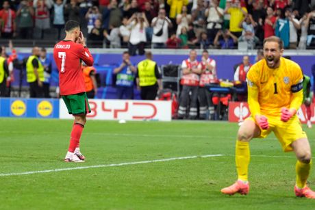 Kristijano Ronaldo i Jan Oblak Euro 2024 Portugalija - Slovenija