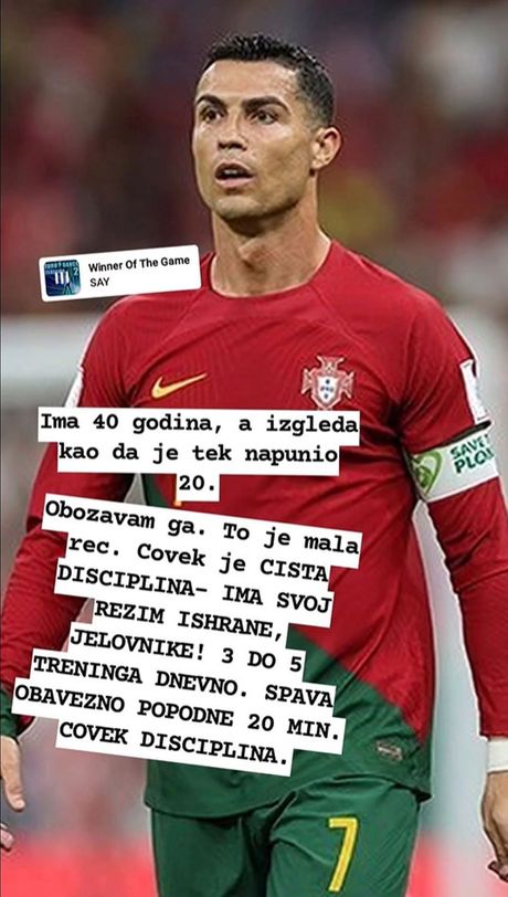 Jovana jeremić, Kristijano Ronaldo