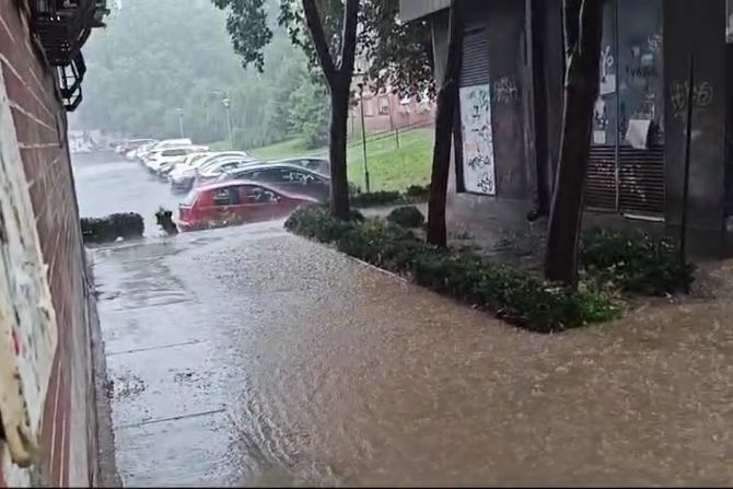 Poplava u Šumicama nakon oluje u Beogradu