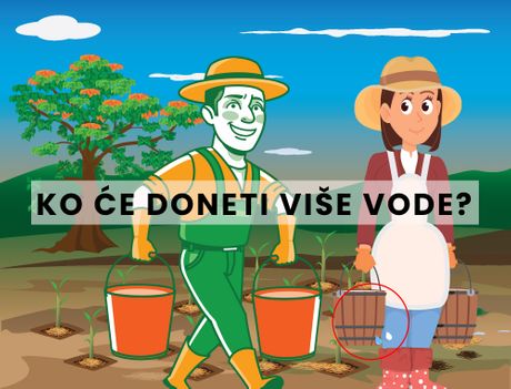 Ko će doneti više vode? mozgalica Ko će doneti više vode? mozgalica
