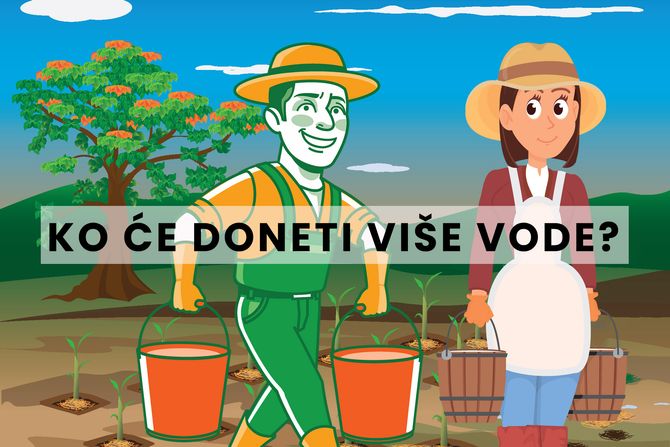 Ko će doneti više vode? mozgalica Ko će doneti više vode? mozgalica