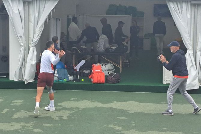 Novak Đoković, trening