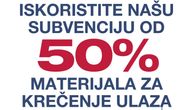 ROMA Company subvencioniše 50% materijala za krečenje ulaza zgrade