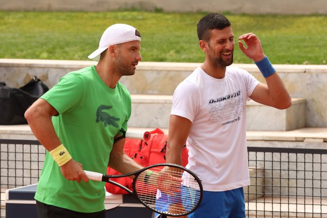 Grigor Dimitrov i Novak Đoković