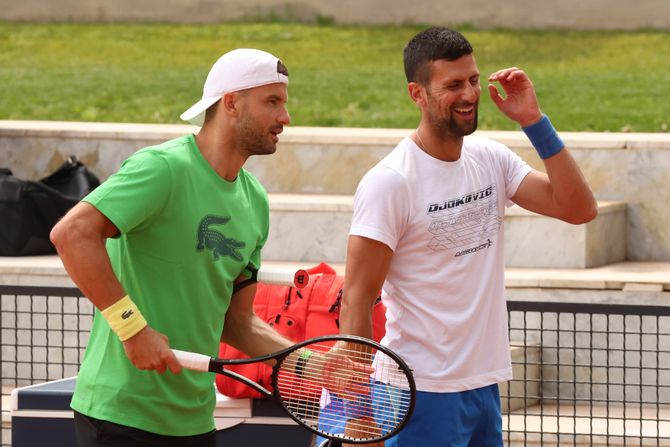 Grigor Dimitrov i Novak Đoković Grigor Dimitrov i Novak Đoković