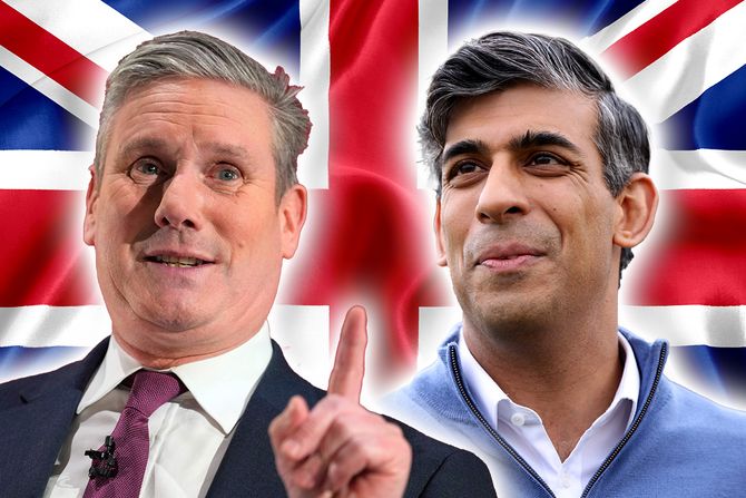 Velika Britanija Keir Starmer Rishi Sunak