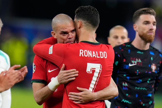 Kristijano Ronaldo i Pepe - fudbaleri Portugalije