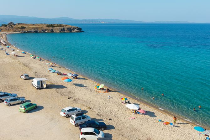 Trani Amudia, plaža, plaža u Grčkoj Trani Amudia, plaža, plaža u Grčkoj