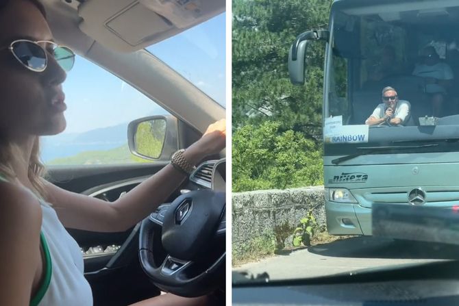 Crna Gora, more, autobus, crnogorsko primorje