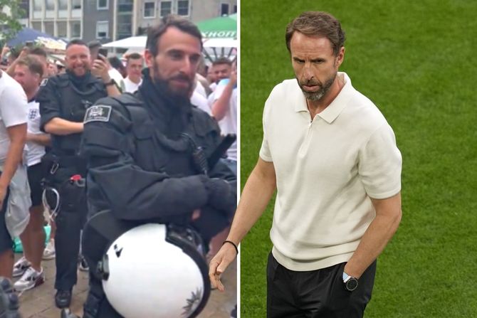 Policajac i Gareth Southgate