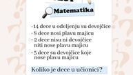 Matematička mozgalica koja je zaludela internet: Koliko je dece u učionici?