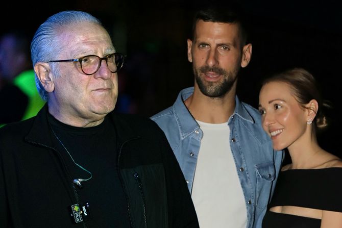 Željko Samardžić i Jelena i Novak Đoković Željko Samardžić i Jelena i Novak Đoković