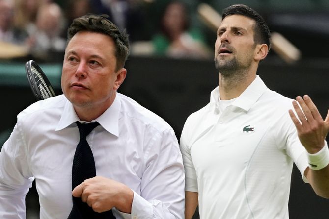 Ilon Mask i Novak Đoković Ilon Mask i Novak Đoković