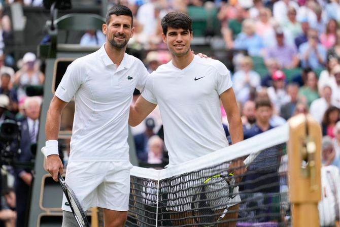 Karlos Alkaraz Novak Djokovic Karlos Alkaraz Novak Djokovic