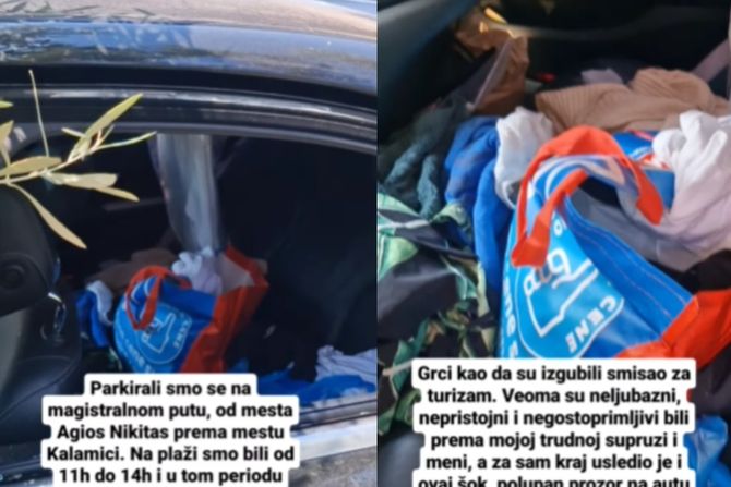 Obijen automobil u Grčkoj