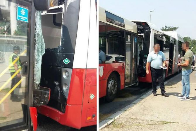 Sudar autobusa u Jablaničkoj ulici