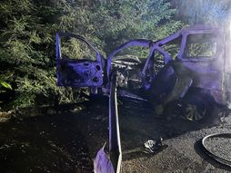 Hrvatska, Petrinje, Graberje, automobil kola požar