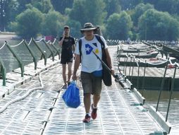 Zemun, Lido, pontonski most