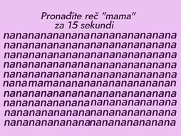 Skrivalica test reč