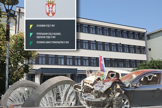 Ub, tužilaštvo, sud, automobil iz nesreće Lajkovac-Skobalj