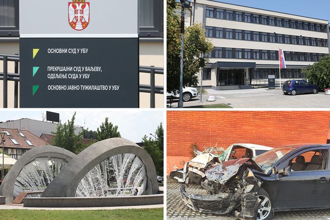 Ub, tužilaštvo, sud, automobil iz nesreće Lajkovac-Skobalj