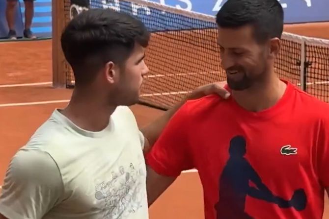 Novak Đoković i Karlos Alkaraz Novak Đoković i Karlos Alkaraz