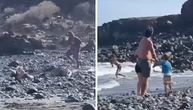 Strašne scene na popularnoj plaži, turisti sklanjali decu: "Da je uzeo gvozdenu šipku, ubio bi ga"