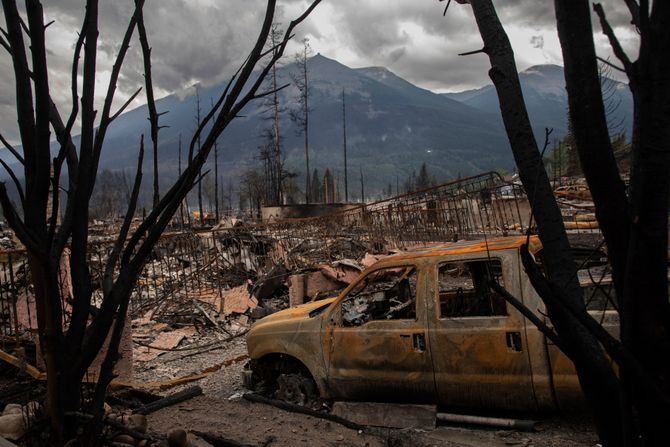 Šumski požar Džasper Alberta Kanada