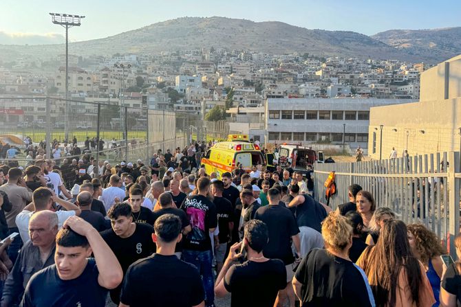 Izrael raketni napad Hezbolah fudbalsko igralište