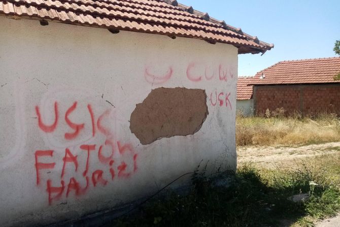 Kosovo  grafiti Faton Hajrizi