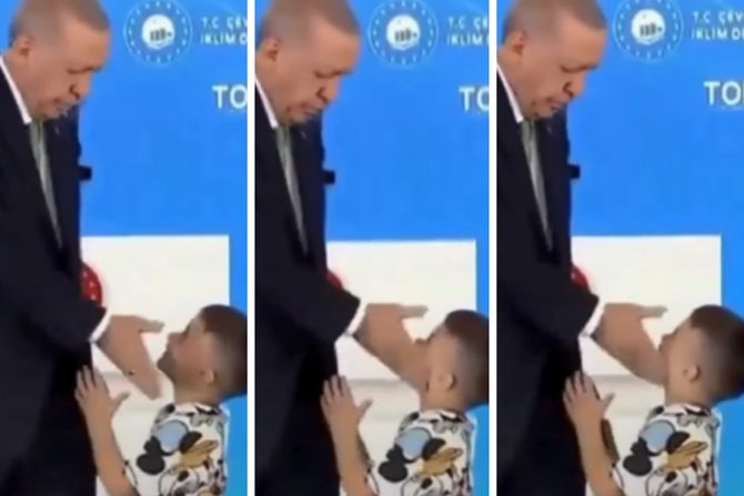 Erdogan ošamario dečaka