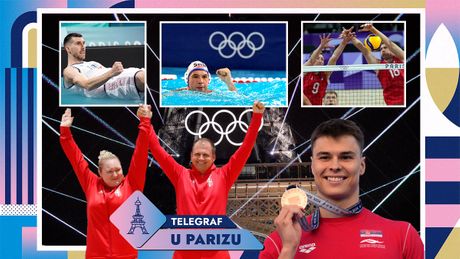 Pariz, OI, Olimpijske igre  Andrej Barna, Zorana Arunović Damir Mikec