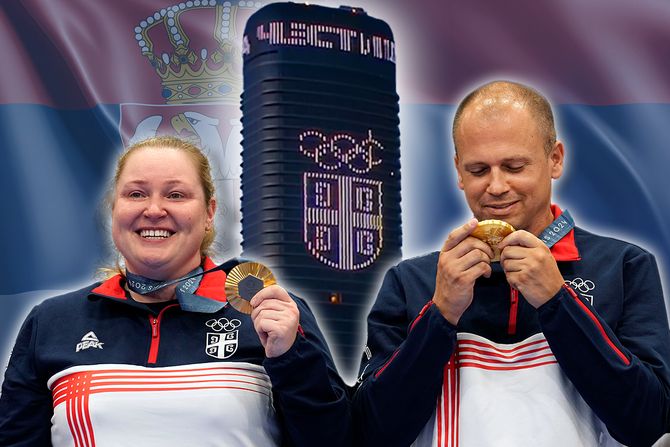 Olimpijada OI Kula Beograd Zorana Arunović i Damir Mikec zlato FIČER Olimpijada OI Kula Beograd Zorana Arunović i Damir Mikec zlato FIČER