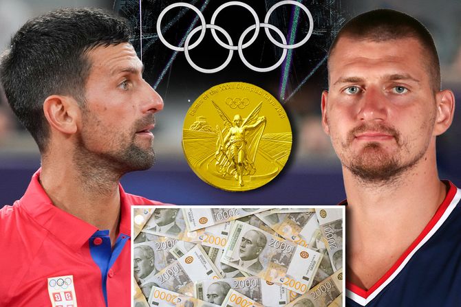 Novak Đoković, Nikola Jokić, Pariz, OI, Olimpijske igre, Evri novac, zlato medalja