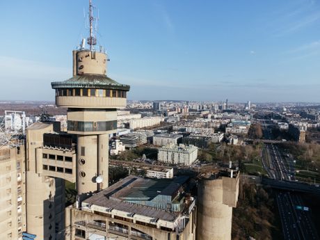 Panorama Beograda, Zapadna kapija Beograda, Geneks zgrada, kula, Genex