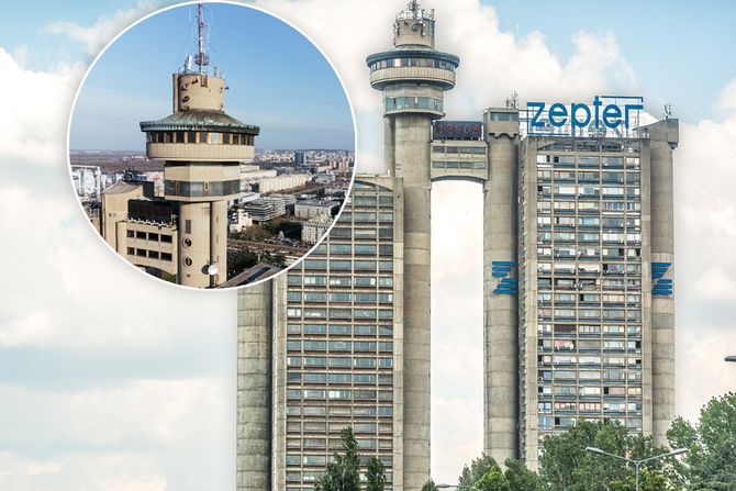 Panorama Beograda, Zapadna kapija Beograda, Geneks zgrada, kula, Genex Panorama Beograda, Zapadna kapija Beograda, Geneks zgrada, kula, Genex